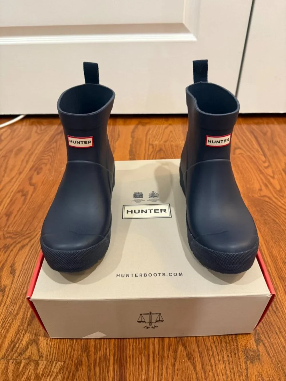 Hunter Kids Navy Rain Boots